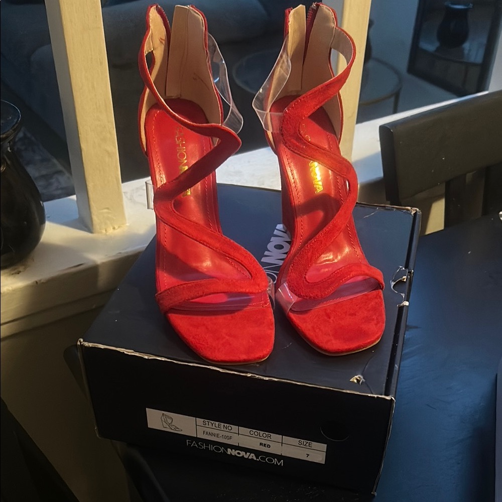 Fashion Nova Red Women's Heels